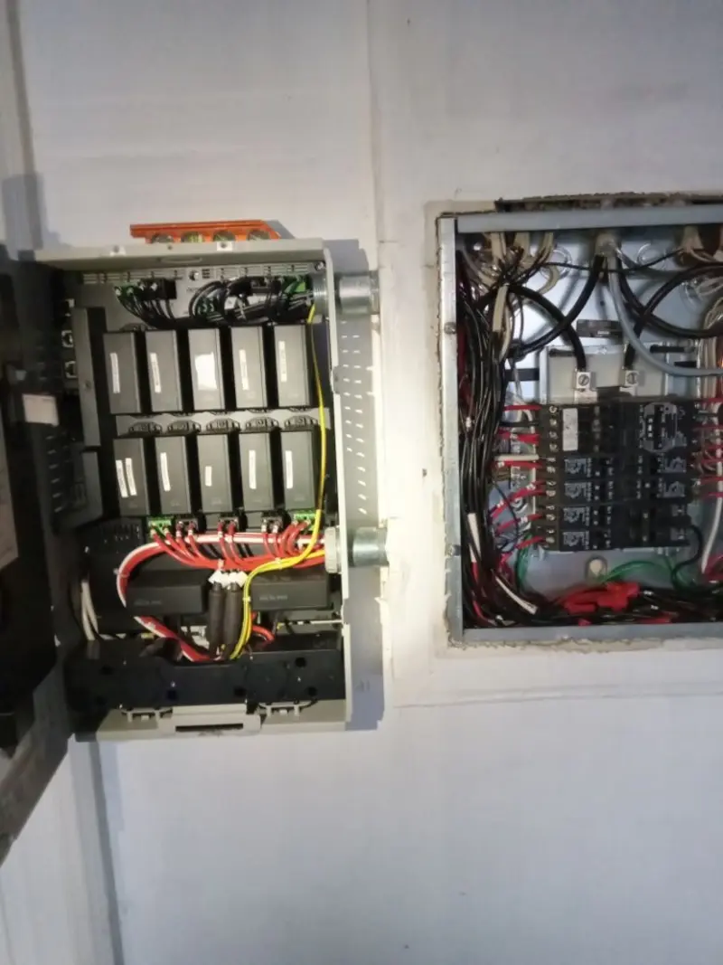 Electrical panel upgrade completed for Security Camera Wiring in Berkshire Lakes